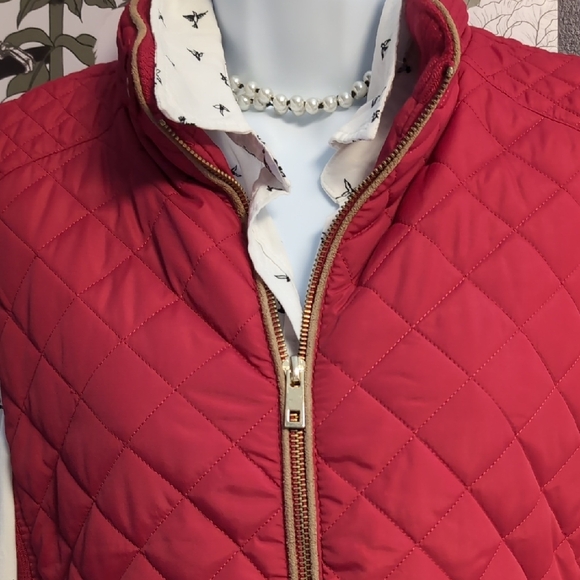 Rich Red Quilted Vest By C'est Toi - Picture 4 of 7